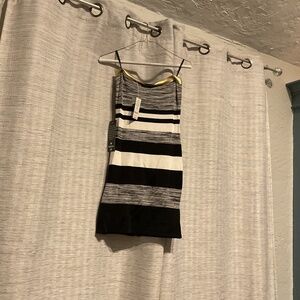 Bebe medium mini dress with gold accent